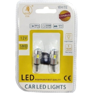 EJC Λάμπες Αυτοκινήτου Canbus T10-5630-6SMD LED 12v 2τμχ ψυχρό φως - LED light