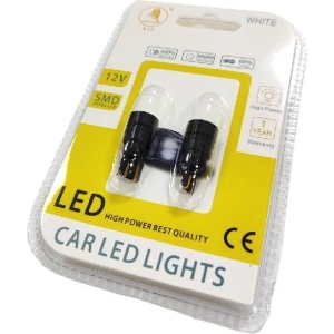 Alternative view of EJC Λάμπες Αυτοκινήτου T10-4LED SMD LED 12v 2τμχ ψυχρό φως - LED light