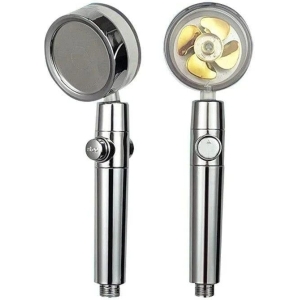 Alternative view of Τηλέφωνο κεφαλή ντους μπάνιου με ανεμιστήρα, εξοικονόμηση ενέργειας- Turbocharged Shower Head Shower head
