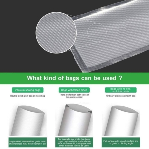 Alternative view of Γκοφρέ Σακούλες Vacuum 17x25cm 100τμχ - Food Vacuum Sealer Bags 100pcs