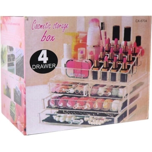 Alternative view of Θήκη Οργάνωσης Καλλυντικών με 4 Συρταράκια CX-6704 – Cosmetic Storage Box