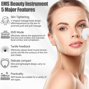 Alternative view of Συσκευή Μασάζ Προσώπου Φορητή με Μικρορεύματα S-022 - Facial Massager Microcurrent Face Lift Machine Roller