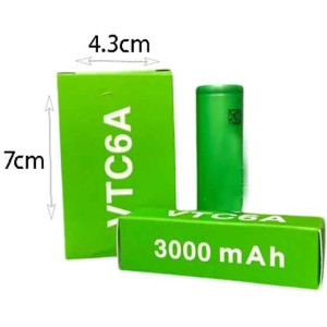 Alternative view of Επαναφορτιζόμενη Μπαταρία VTC6A 3000mAh - Rechargeable Battery