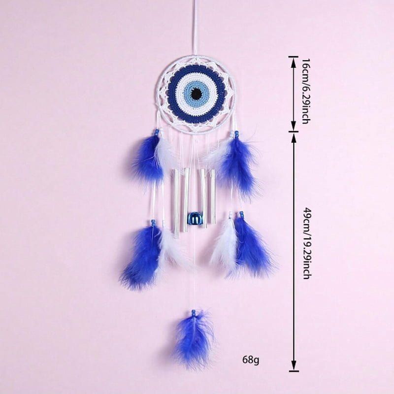 Κρεμαστό διακοσμητικό ονειροπαγίδα 65cm - Hanging decoration dreamcatcher - Image 3