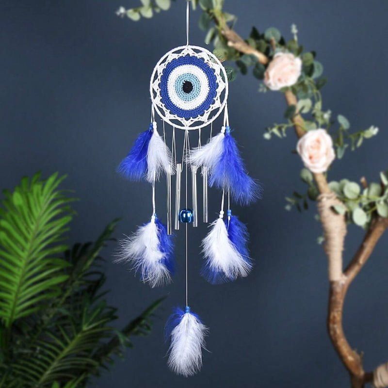 Κρεμαστό διακοσμητικό ονειροπαγίδα 65cm - Hanging decoration dreamcatcher - Image 2