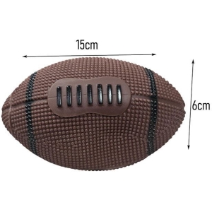 Alternative view of Παιχνίδι Σκύλου Μπάλα Ράγκμπι Με Ήχο 15cm - Dog Toy Rugby Ball with Sound