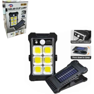 Ηλιακό Φωτιστικό LED με Κλιπ και Αισθητήρα Κίνησης YD-19B – Solar LED Clip Lamp with Motion Sensor