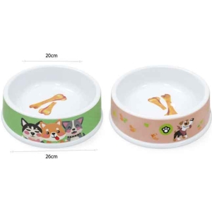 Alternative view of Μπολ Φαγητού Σκύλου με Σχέδιο Cartoon - Cartoon Dog Food Bowl