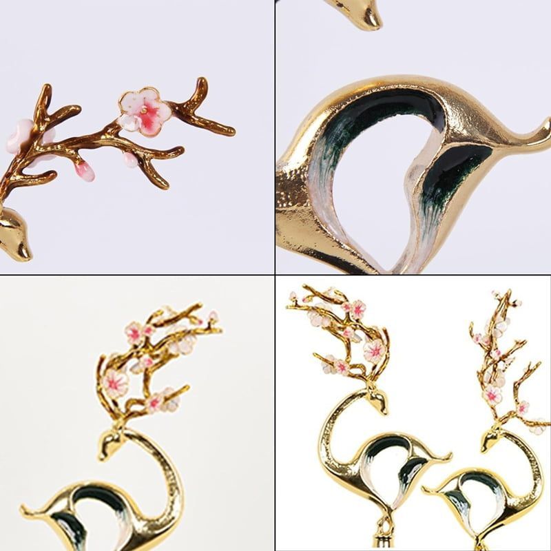 Χρυσό Διακοσμητικό με Μαρμάρινη Βάση - Gold Sculpture Decor - Image 4