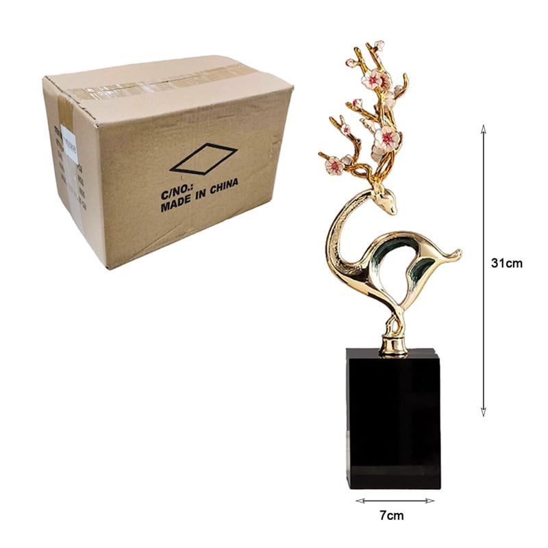 Χρυσό Διακοσμητικό με Μαρμάρινη Βάση - Gold Sculpture Decor - Image 6