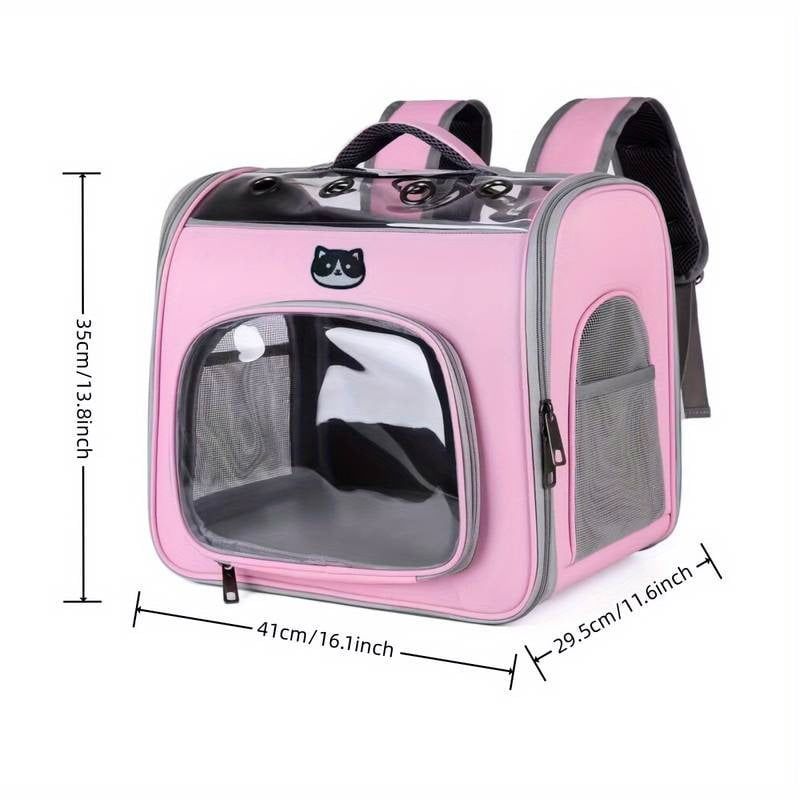 Διαφανής τσάντα μεταφοράς κατοικιδίου - Pet Carrier Bag - Image 5