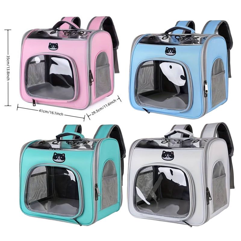 Διαφανής τσάντα μεταφοράς κατοικιδίου - Pet Carrier Bag - Image 6