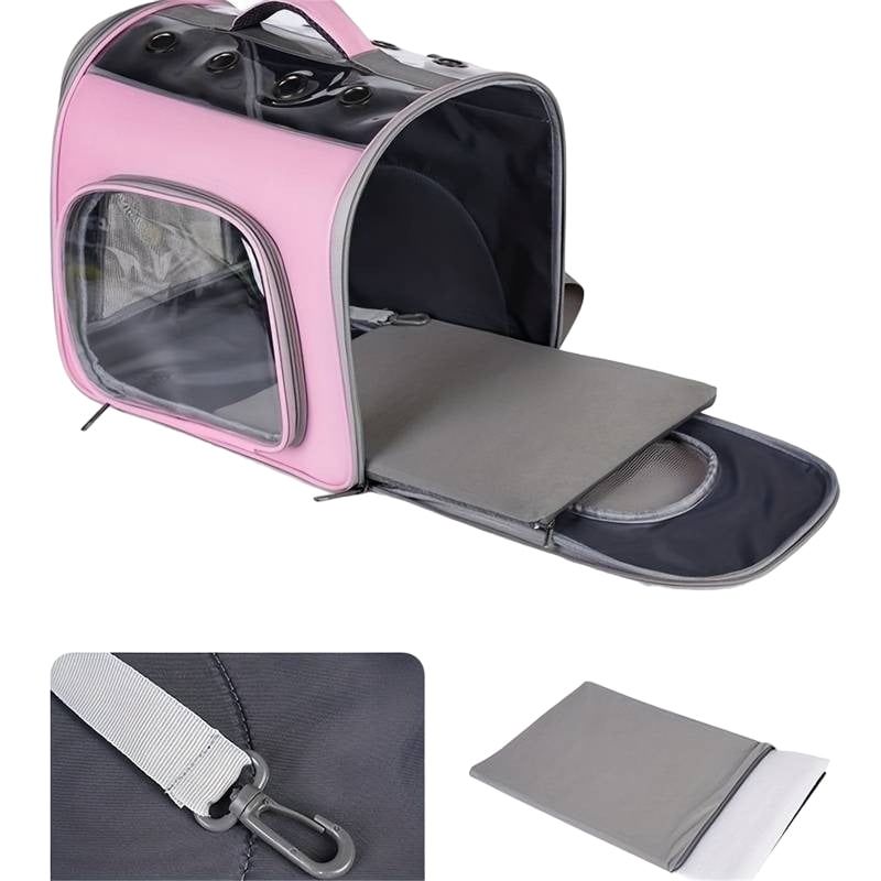 Διαφανής τσάντα μεταφοράς κατοικιδίου - Pet Carrier Bag - Image 3