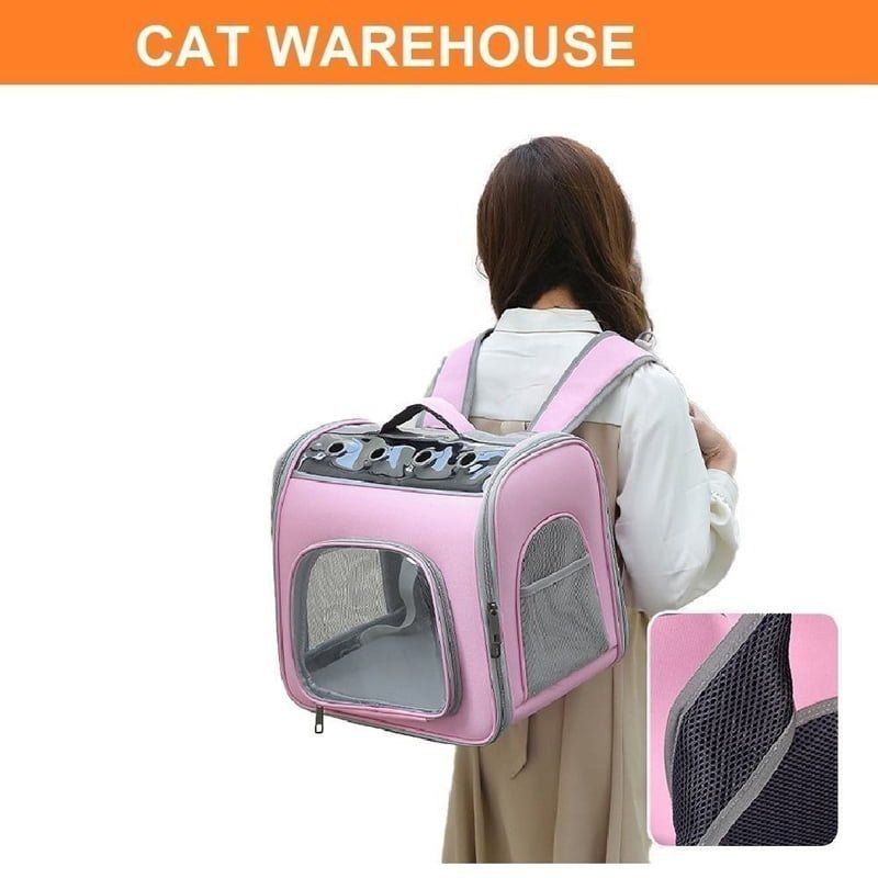 Διαφανής τσάντα μεταφοράς κατοικιδίου - Pet Carrier Bag - Image 2