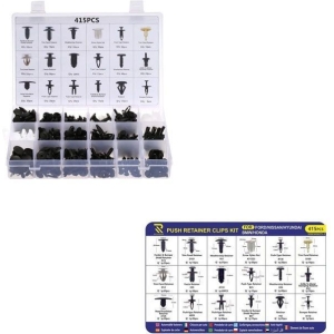 Rchang Κασετίνα με 415 pcs πλαστικά κουμπώματα – κλιπ αυτοκινήτου W06/W04375-2– Push Retainer Clips Kit
