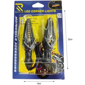 Alternative view of Rchang Φλας Μηχανής Πορτοκαλί σετ 2τμχ - Motorcycle Led Corner Lights