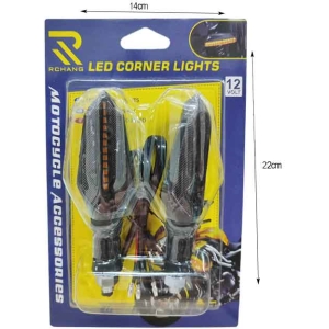 Alternative view of Rchang Φλας Μηχανής Πορτοκαλί σετ 2τμχ - Motorcycle Led Corner Lights