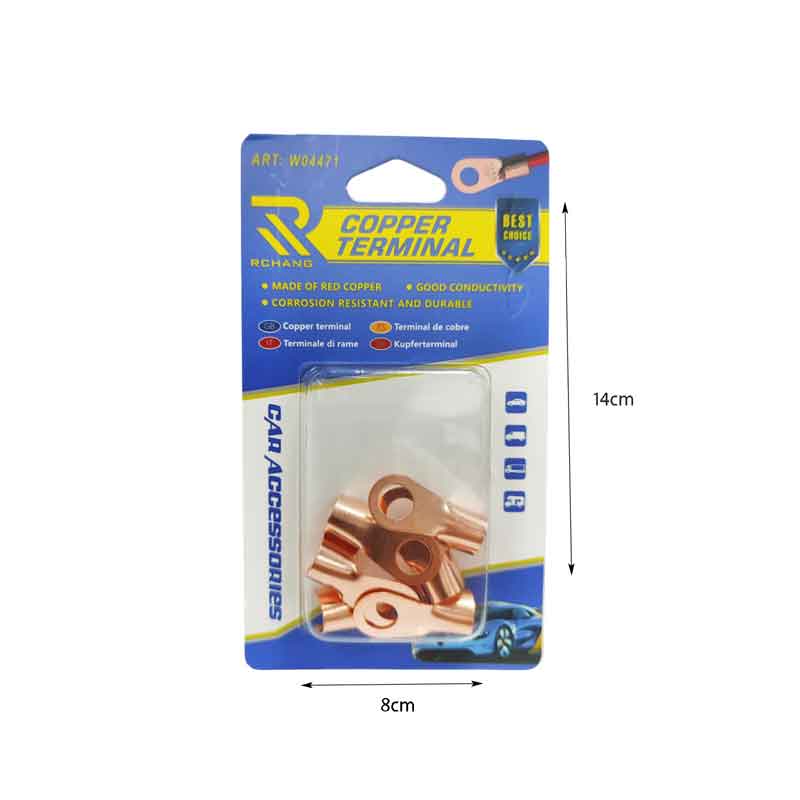 Rchang Ακροδέκτες Οπής Χάλκινο 6τμχ 60A W04471 - Copper terminal 6pcs - Image 2