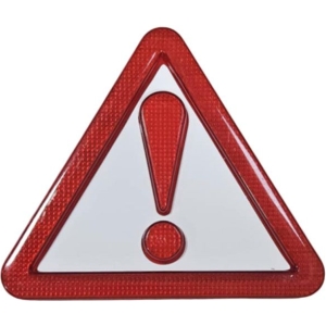 Προειδοποιητικό Αυτοκόλλητο Τρίγωνο 13x13cm - Warning Triangle Sticker