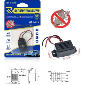 Rchang Συσκευή Απώθησης Τρωκτικών Αυτοκινήτου 6-12V W17476 - Rat Repelling Buzzer