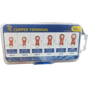 Rchang Ακροδέκτες Οπής Χάλκινο 50τμχ  - Copper terminal 50pcs