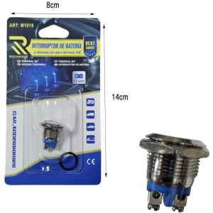 Alternative view of Rchang Διακόπτης Μπαταρίας Μεταλλικός 12-24V με LED W1019 - Metal Battery Switch