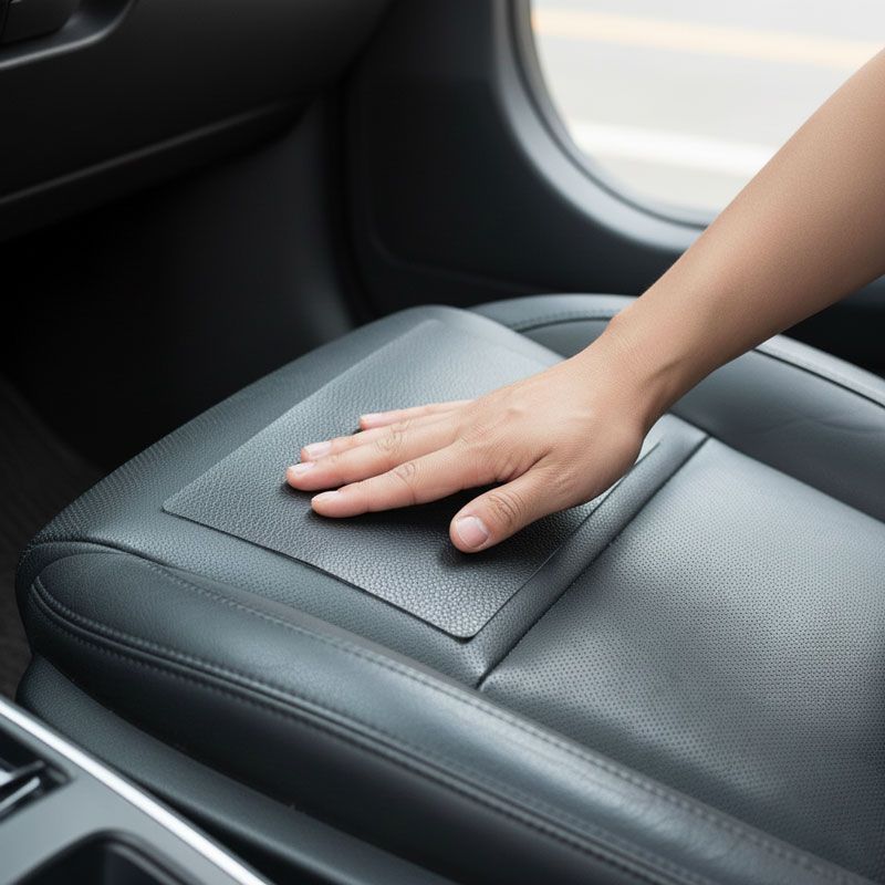 RCHANG Αυτοκόλλητο Επίθεμα Επισκευής Σουέτ Μαύρου Δέρματος 200x300x0.8mm W18034 - Leather Repair Allowance - Image 2