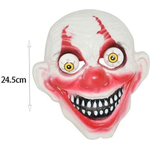 Alternative view of Αποκριάτικη Μάσκα Τρόμου Κλόουν – Scary Clown Mask