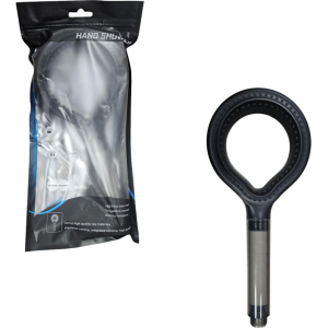 Τηλέφωνο Ντους Κυκλικού Σχεδιασμού Μαύρο – Circular Design Black Handheld Shower Head