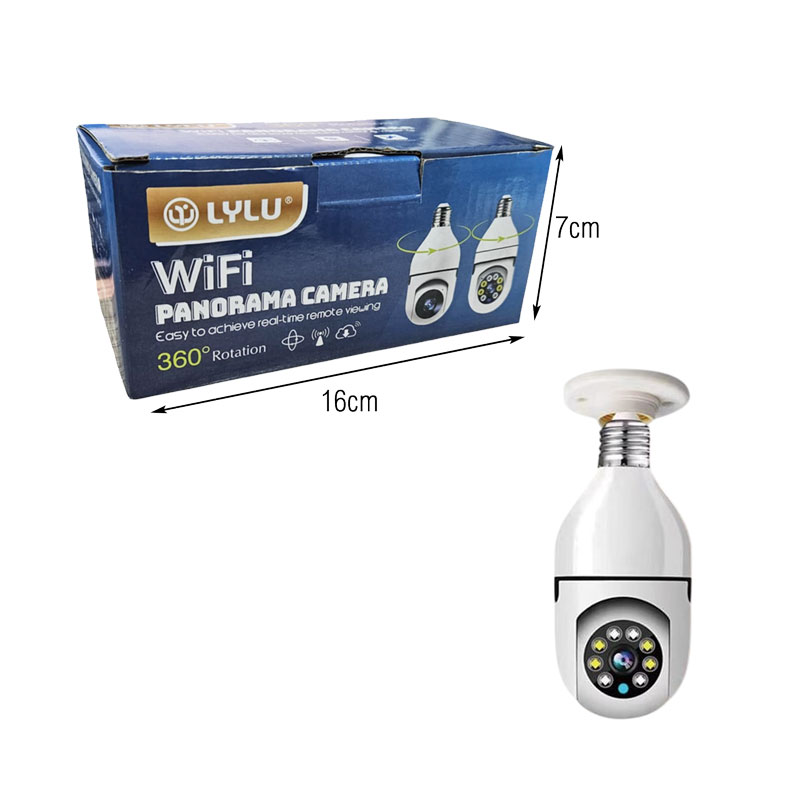LYLU Κάμερα Ασφαλείας WiFi 360° Τύπου Λάμπας - WiFi Panorama Camera - Image 2