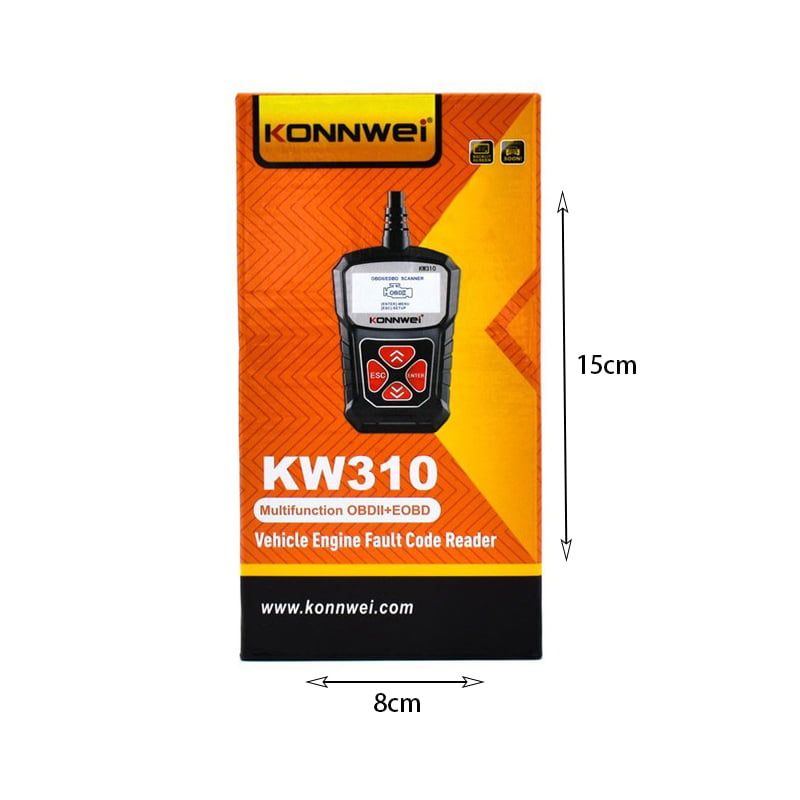 Konnwei KW310 Ψηφιακό Διαγνωστικό Αυτοκινήτων OBDII/EOBD - Multifunction OBDII/EOBD vehicle engine fault code reader - Image 7