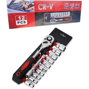 Σετ Καστάνια Καρυδάκια 1/2" Τεμάχια CR-V 12τεμ - CR-V Set Sockets