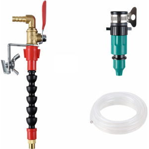 Alternative view of Σετ Συστήματος Άρδευσης 10 Μέτρων με Εύκαμπτο Σωλήνα και Ρυθμιζόμενο Ψεκαστήρα - Bamboo Joint Style Buckle 10 Meters of Pipe Universal Joint