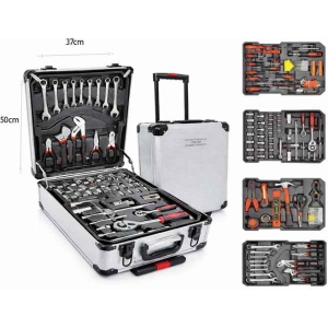 Alternative view of Σετ Εργαλείων 187 Τεμαχίων σε Αλουμινένια Βαλίτσα με Ρόδες - 187pcs Tool Set in Aluminium Trolley Case