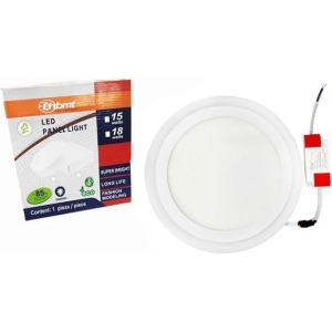 EHBMT LED φωτιστικό οροφής Ø205 18+6W λευκό+κίτρινο φώς - LED Panel light round