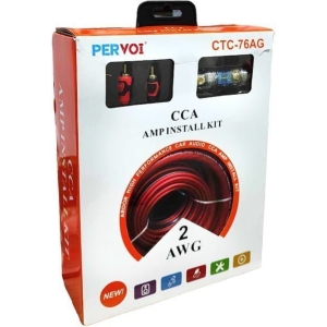 PerVoi Σετ Εγκατάστασης Ενισχυτή Ήχου Αυτοκινήτου CTC-76AG - CCA Amplier Installation Kit 2 AWG