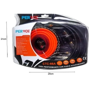 Alternative view of PerVoi Σετ Καλωδίων Ενισχυτή Αυτοκινήτου έως 1000W CTC-66A - Audio line high performance