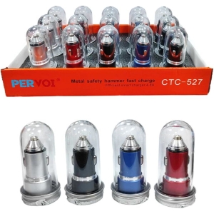 PerVoi Φορτιστής αυτοκινήτου με 2 θύρες USB 4.8A CTC-527 - Car charger