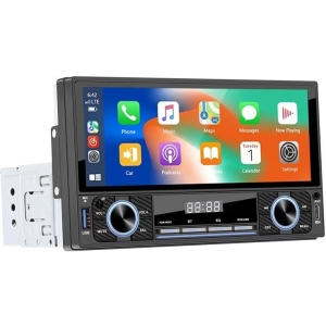 PerVoi Οθόνη αυτοκινήτου Ηχοσύστημα Bluetooth USB AUX MP5 FM 6.8″ 12V 60W CTC-6821 - Car 1 Din HD Touch Screen Rearview Function