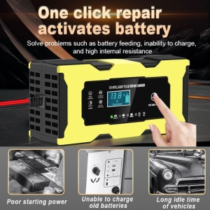 Alternative view of Φορτιστής Μπαταρίας Αυτοκινήτου 4Ah-100Ah 12V 6A - Intelligent Pulse Repair Charger XJB-139-02-1206