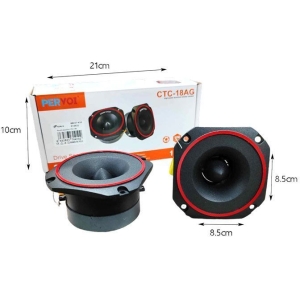 Alternative view of PerVoi Σετ Ηχεία Αυτοκινήτου 380W RMS 2τμχ CTC-18AG - Drive speaker
