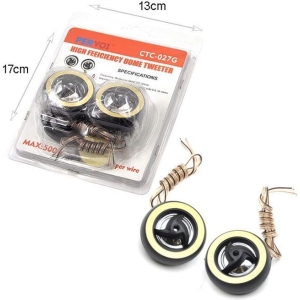 Alternative view of Pervoi Σετ Mini Tweeter Ηχεία Αυτοκινήτου 500w CTC-027G μαύρο 2τμχ - Car Mini Tweeter speakers