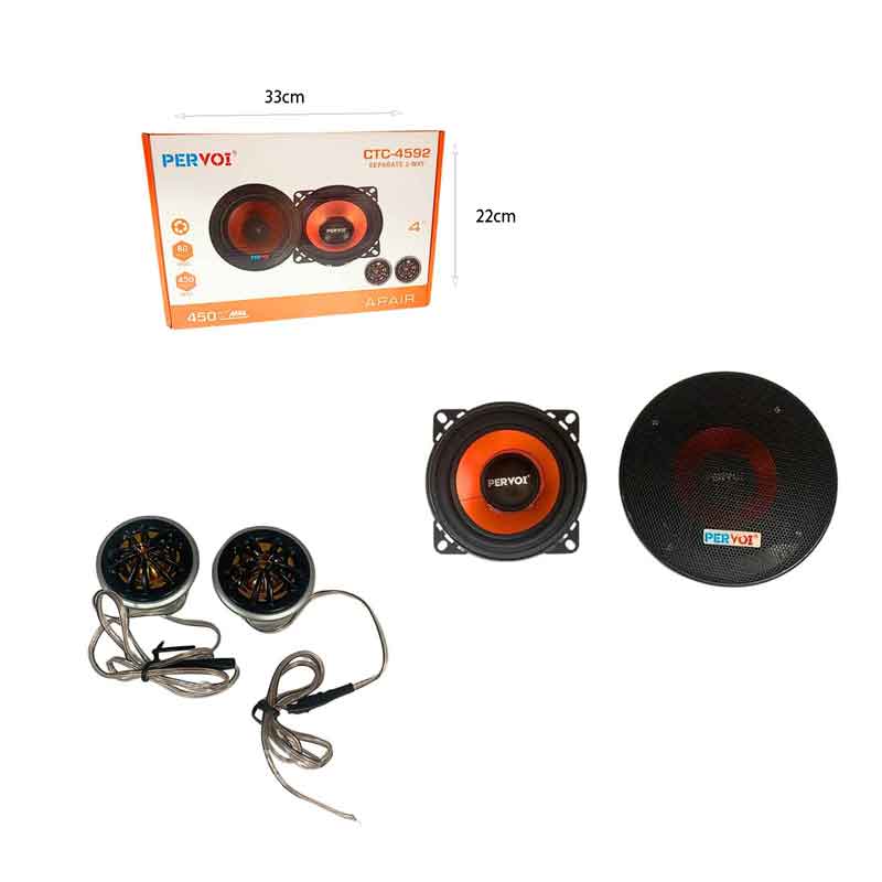 PerVoi Ηχείο αυτοκινήτου 4 ιντσών 2 δρόμων 450W 80W RMS CTC-4592 - Drive Midrange Car Speaker - Image 6