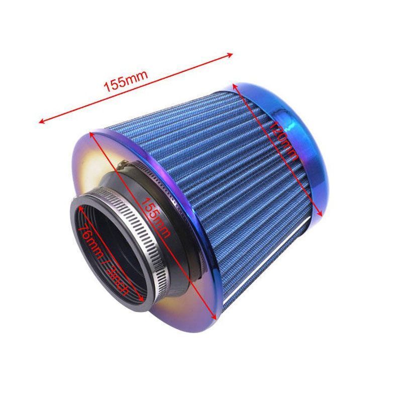Φιλτροχοάνη Αυτοκινήτου - Φίλτρο αέρα Φ7.5cm - Air filter super power flow - Image 3