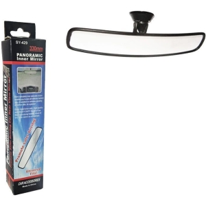 Πανοραμικός Εσωτερικός Καθρέφτης Αυτοκινήτου με Βεντούζα 33cm SY-429 - Panoramic Inner Car Mirror with Suction Mount 33cm