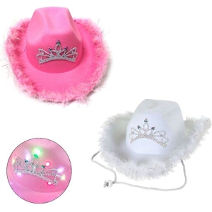 Αποκριάτικο Καπέλο με Φωτάκια & Πούπουλα - Carnival Hat with Lights & Feathers