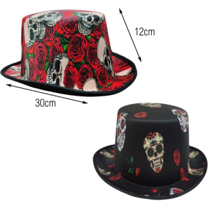 Alternative view of Αποκριάτικο Καπέλο Νεκροκεφαλές - Skull Carnival Hat