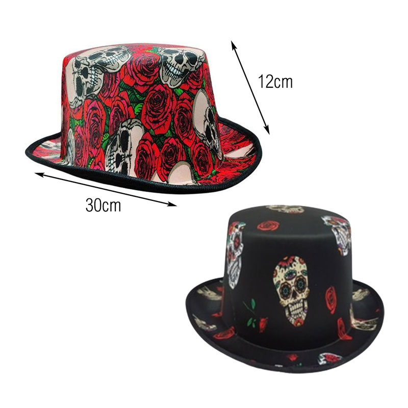 Αποκριάτικο Καπέλο Νεκροκεφαλές - Skull Carnival Hat - Image 2