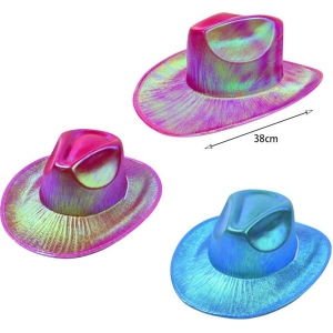 Alternative view of Αποκριάτικο Καπέλο Ιριδίζον - Holographic Carnival Hat