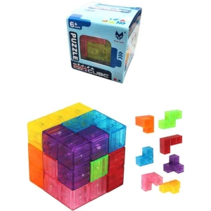 Alternative view of Διαφανής Πλασικός Κύβος Puzzle – Transparent Plastic Cube Puzzle